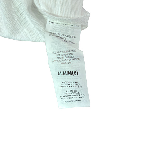 Gaiam Girls Bright White Tie Tee Relaxed Fit Women's Medium (8) NWT - Picture 13 of 13